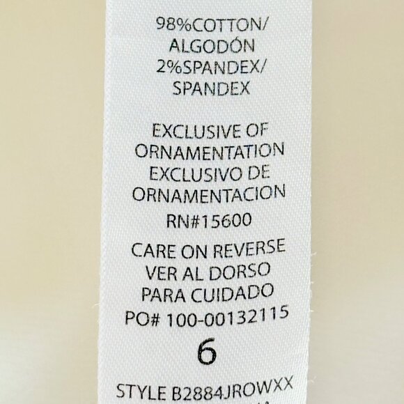 Democracy Women's Ab Technology Skyrise Booty Lift White Denim Pants Size 6 NWT - Picture 8 of 12